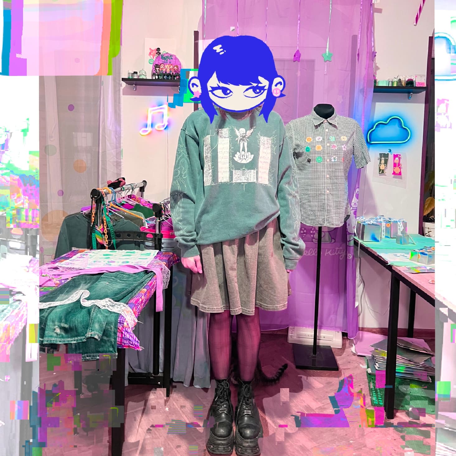 Sio in her studio